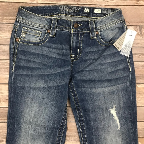 New Miss Me Mid-Rise Skinny Released Hem Jeans - Picture 4 of 8